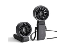 Ventilador de Pescoço MDUG, visor digital, sem hélices, portátil, recarregável USB