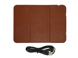 Mouse Pad EOOCOO (carregamento Sem Fio Triplo, Marrom, Portátil)