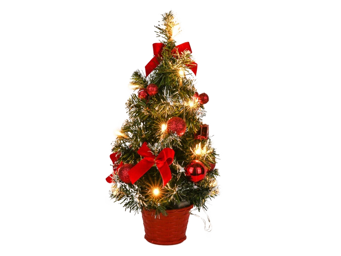 Mini Árvore de Natal de Mesa 40cm com Luz Led S/MARCA