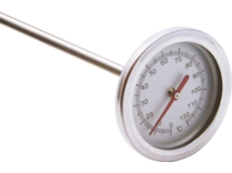 Termômetro De Solo E Composto Medidor Temperatura Com Sonda 50cm, Ferramenta Sensor Aço Inoxidável Longa