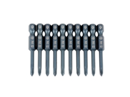 Yuru 10pcs Pontas de Chave de Fenda Cruzada Ph1 Aço S2 Haste Hexagonal 1/4 Polegada 50mm