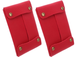 Porta Lenços Reutilizável De Couro Pu, Conjunto De 2 Peças, Organizador Compacto Para Papéis E Guardanapos, Estojo Gokoco