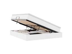 SYFAX™ Cama com Arrumação e Colchão com Colchão Branco 180 X 200 Cm