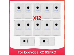 Conjunto De 12 Sacos Para Aspirador Pó X2 X2pro Acessórios Reposição Pó Tuotuo