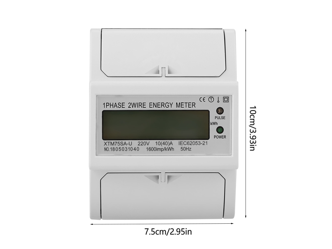 Laxiscreed Medidor De Energia Digital 220v Com Leitura Digital Para Residências