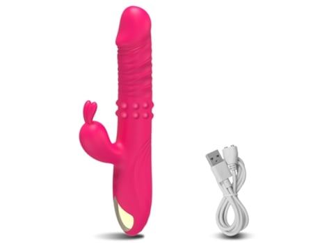 Vibrador Dildo Rotativo Telescópico Para Mulheres Ponto Gda Vagina Vibrador Empurrador De Coelho Brinquedos Sensuais Adultos ECENLEN