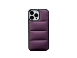 Capa Para Iphone 17 Pro Max, Jaqueta De Plumas Yd Com Furo Grande Jaqueta De Couro Roxa Com Plumas E Proteção Contra Quedas