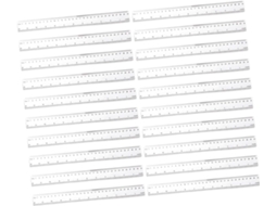 Conjunto De 50 Ferramentas De Medição Transparentes Para Desenho E