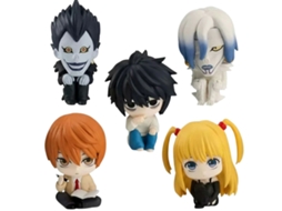 Pack 5 Figuras Death Note | 4 Cm | Pvc | Light L Ryuk Misa Rem | Miniaturas Anime | Loose