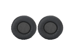 Fones de Ouvido Lurelia Almofadas para Ouvintes Pretas, com Proteína Couro e Memory Foam, Preto, 75 Mm