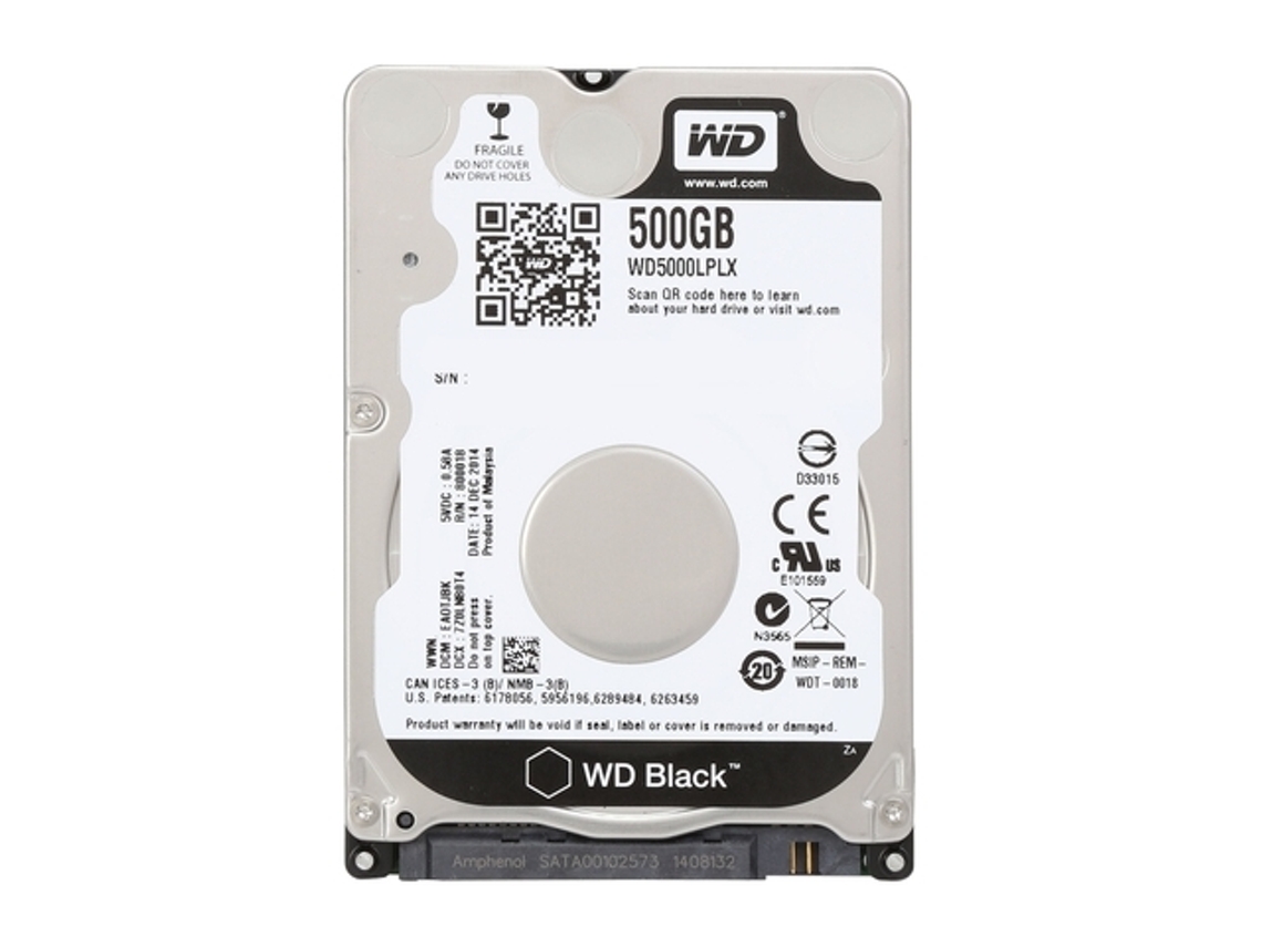 Disco HDD Interno WD WD5000LPLX (500 GB - SATA - 7200 RPM)