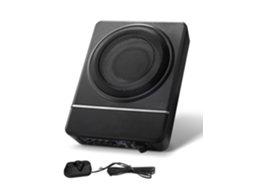 Subwoofer para Abaixo do Assento de 203 Mm, Potência Nominal 120 W Rms, Alto falante Compacto Automóvel com Amplificador Incorporado, Entrada Nível