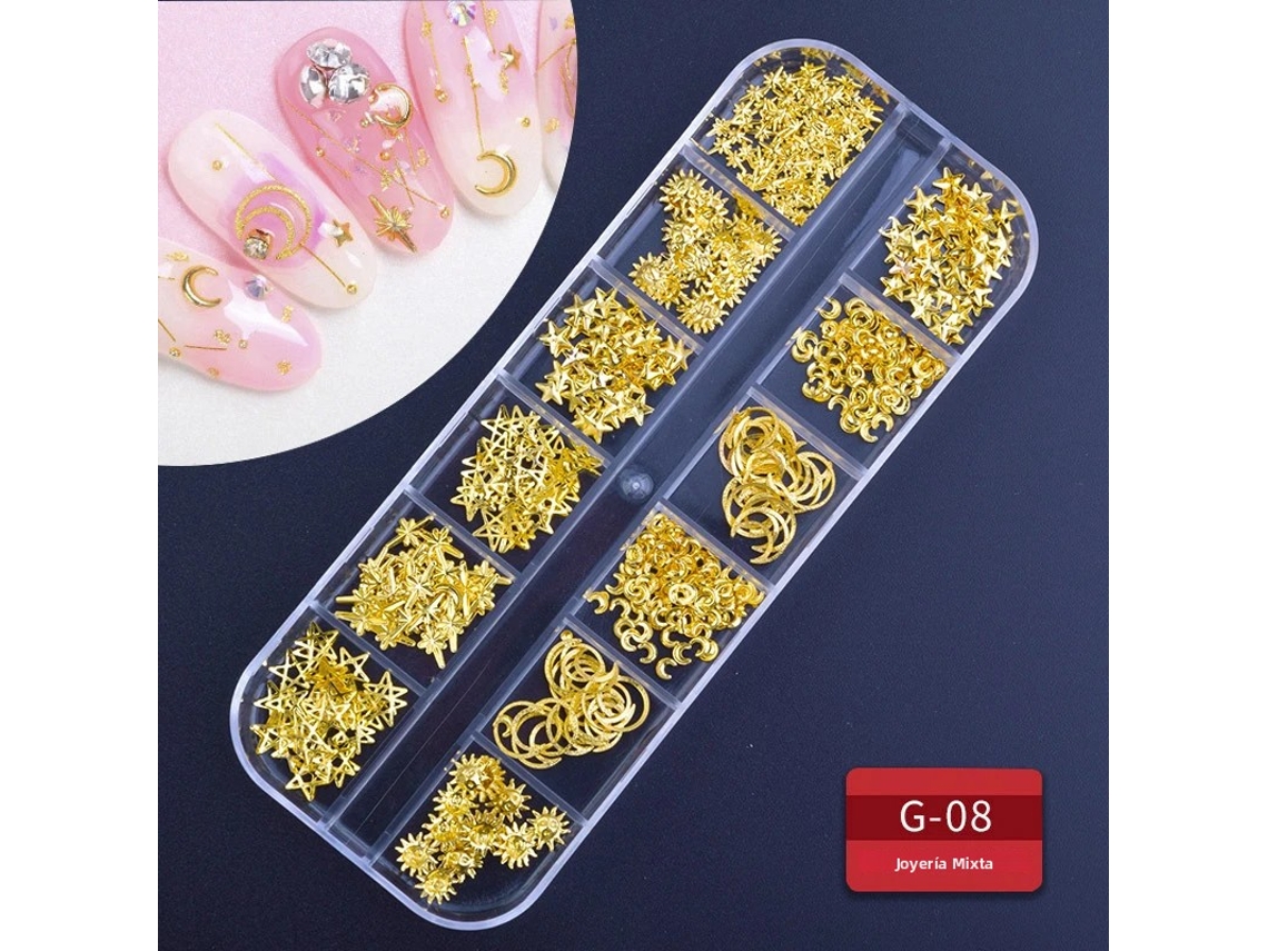 Acessórios para Unhas Decoradas com Strass, Cristais e Aplicações de Strass. MDUG