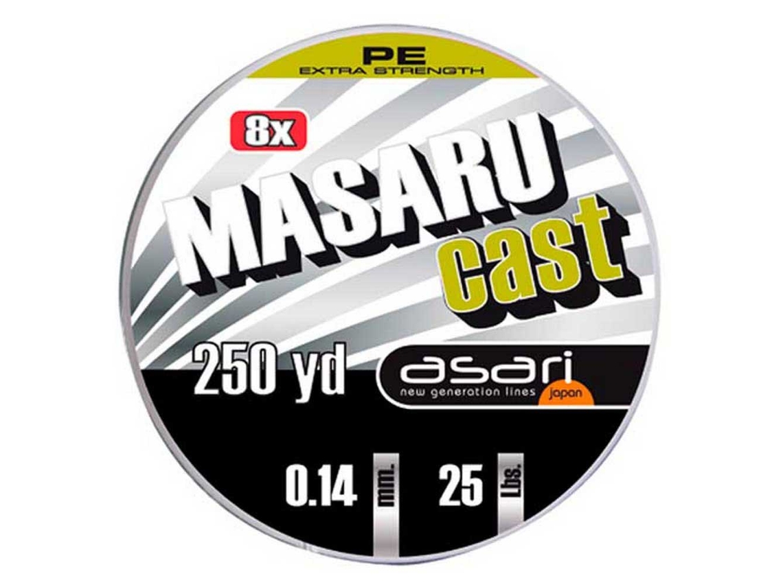 Trançado Masaru Cast 230 M Verde 0.140 Mmasari