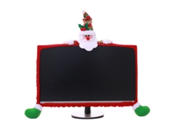 Laxiscreed Enfeite De Natal Santa Claus Para Proteção De Ecrã De Computador E Monitor