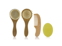 Escova De Banho Para Bebês, Escovas De Cerdas Naturais, Pente Para Cuidados Com O Bebê, Escova De Silicone Jinyubo Store