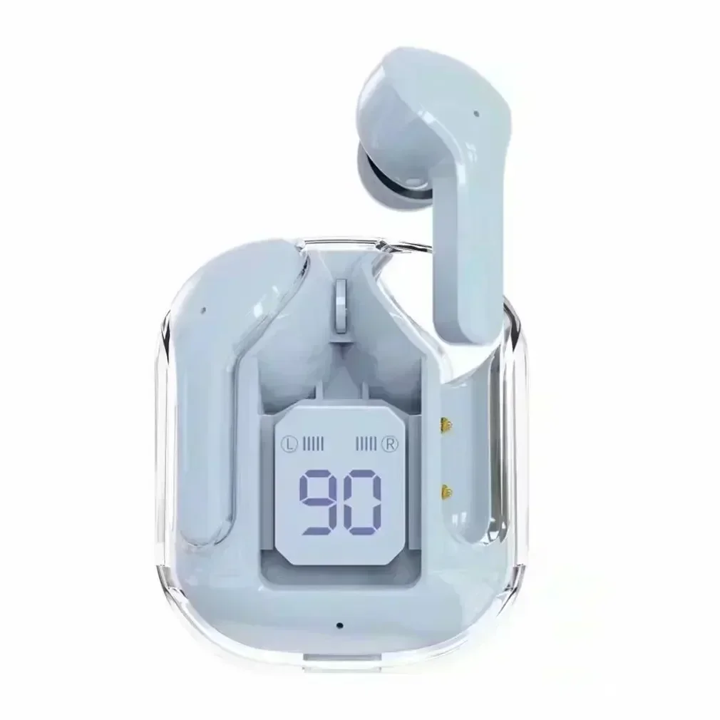 (azul) Mini Fones De Ouvido Sem Fio Com Indicador De Bateria Led, Fones De Ouvido Estéreo Sem Fio Tws