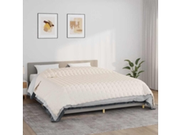 Vidaxl Manta Pesada 11 Kg 220x260 Cm Tecido Creme-claro