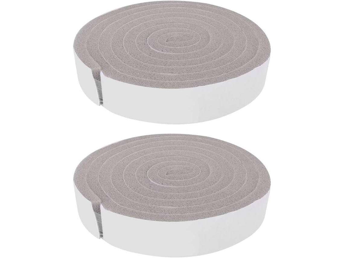 Fita Isolante De Espuma Hyuduo Para Portas E Janelas, Material De Poliuretano, 2 Unidades, Reduz Ruídos E Vazamentos De