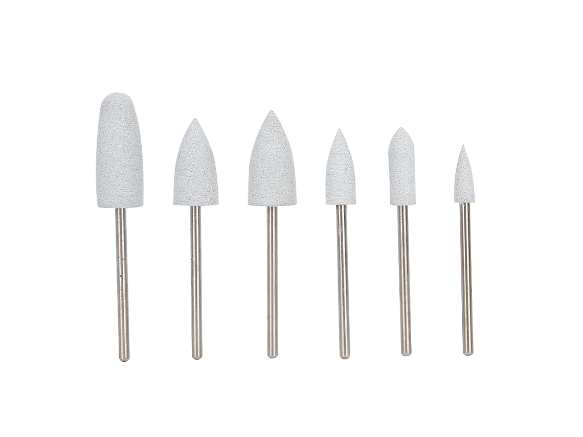 6pcs Bita De Broca Para Unha Artística Manicure Cabeça De Lixa Polimento Acessório De Unha