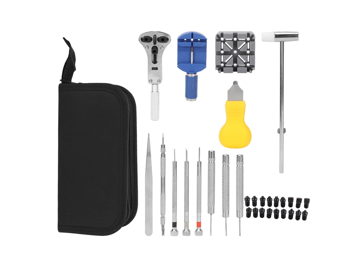 Kit De Reparo De Relógio 14 Peças Troca Bateria Abertura Caixa