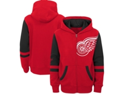 Outerstuff Full Zip Nhl Júnior Sweatshirt Com Capuz (detroit Red Wings, 12m)