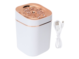 Humidificador de Aire 3l Doble Spray 360°, Carga Usb, Luz Ambiente Colorida, Oro para Oficina Y Escritorio