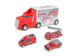 Mali caminhão Transportador de Carros Brinquedo com Portas Abertas Duas Faces para Crianças