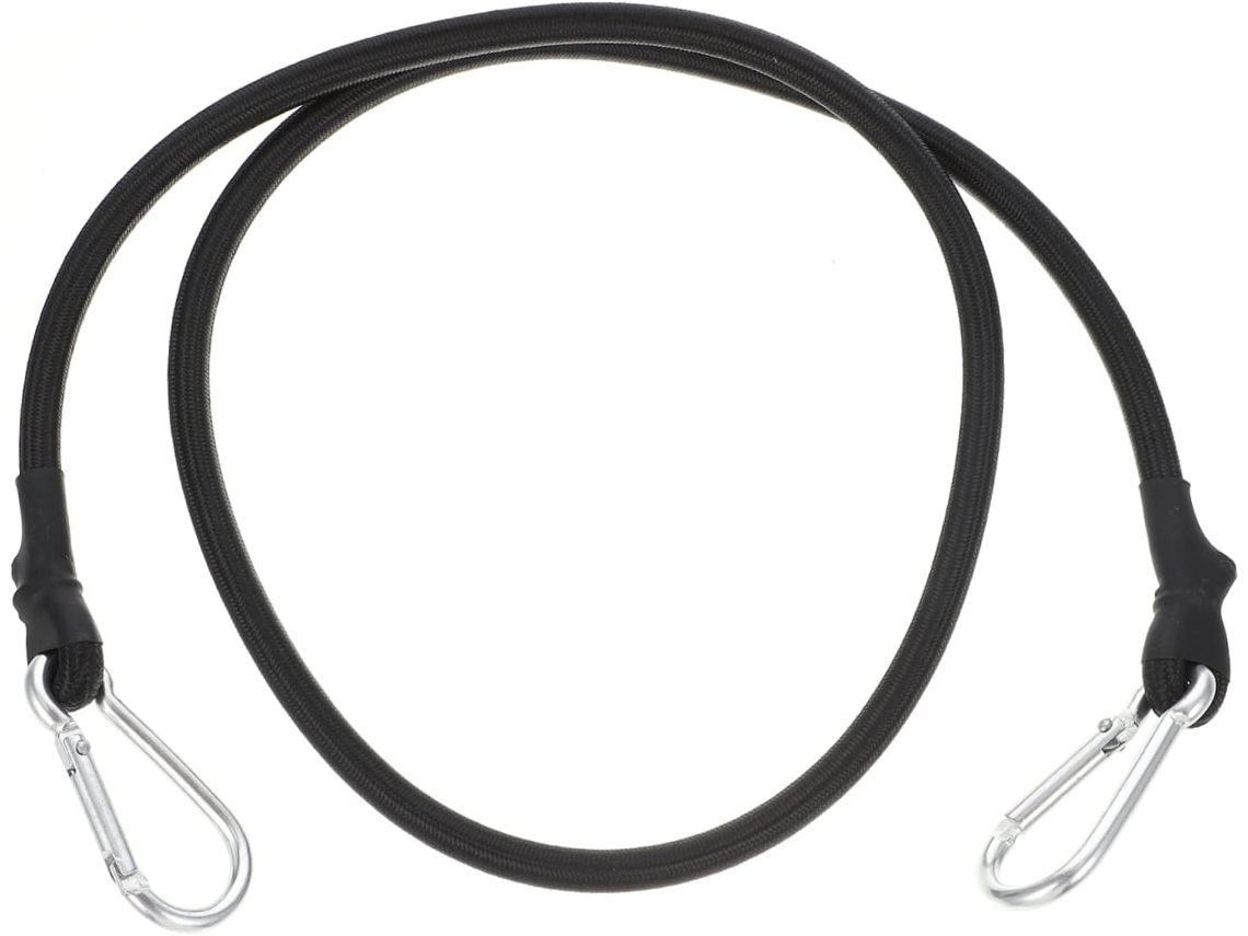 Conjunto De 6 Peças Corda Elástica Preta Toyandona, Resistente, Com Ganchos, Tiras Elásticas Bagagem De Bicicleta E