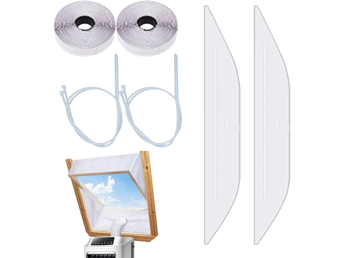 Kit De Vedação Janela Para Ar Condicionado Com Zíper