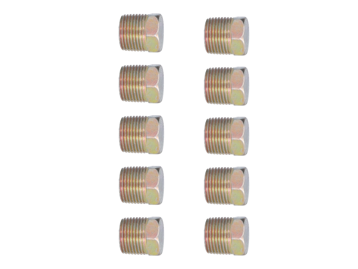 Kit De 10 Parafusos De Dreno De Óleo Em Ferro Com Cabeça Hexagonal Externa Para Veículos