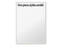 Magnetic Board Our Piece Of The World For The Living Room Espelharte (70x100 Cm)