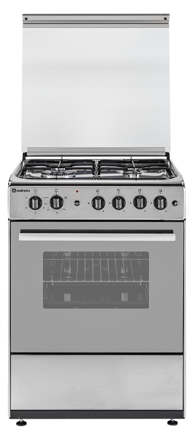 Fogão MEIRELES M 601 X (51 L - Grill Elétrico e Gás Natural - Inox)