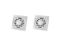 Pia De Aço Inoxidável De 2 Peças Com Ralo Quadrado E Sistema Anti-entupimento Para Banheiro E Cozinha.