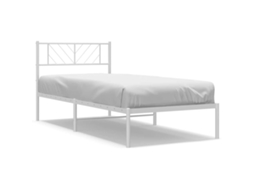 Metal Bed Frame, Metal Bed Frames Vidaxl Branco Aço (100 X 190 Cm)