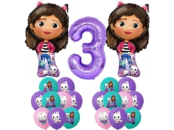 Gabby Dollhouse Cats Decorações De Aniversário Balão Descartável Talheres Cenário Para Crianças Gabby Dollhouse Figuras Artigos Para Festa Aquaforge