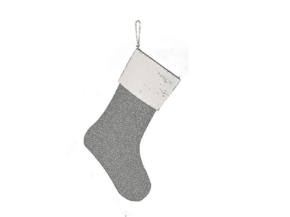 Meias De Natal De Juta Para Pendurar Na Lareira, Decorações De Natal Olysi Shop (pacote Com 3)