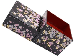 Inoomp Marmita Japonesa De Três Camadas, Design Delicado Para Decoração Escolar, Grande Capacidade, Fácil De Usar E
