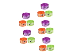 Fita Healeved com 15 Rolos de Poliéster Estampa Teia Aranha para Decoração Festas e Guirlandas Halloween (lara