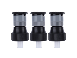 3pcs Bico de Aspersão Enterrado Rotativo 360° com Rosca Fêmea G1/2 Ajustável para Jardim Gramado