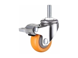 Cadeado De Transporte Reforçado Com Freio, Giro De 360 Ââgraus, Ideal Para Móveis Pequenos , 1 Aquaforge (laranja, Dimensões 50 Mm, M10ã25)