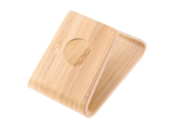 Suporte De Celular Em Madeira De Bambu Com 2 Suportes Para Celular. Nostalgia88