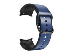 Pulseira De Couro Sintético Para Samsung Galaxy Watch 4 Classic 42mm 20mm