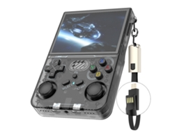 Console De Videogame Portátil R36xx Com Tela De 3,5 Polegadas, Função Wifi, Sistema Linux, Código Aberto, Cor Preta, 128gb. Sfushos