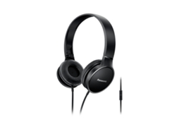 Auscultadores com Fio PANASONIC RP-HF300ME (On ear - Preto)