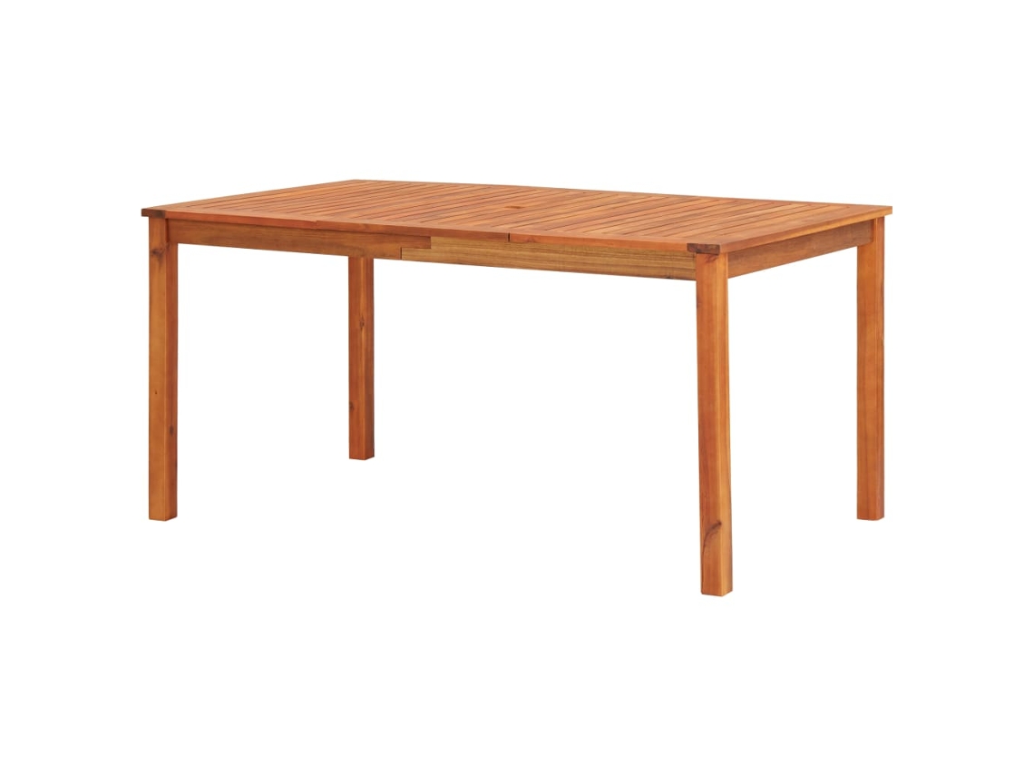 Mesa De Jardim 150x90x74 Cm Madeira De Acácia Maciça