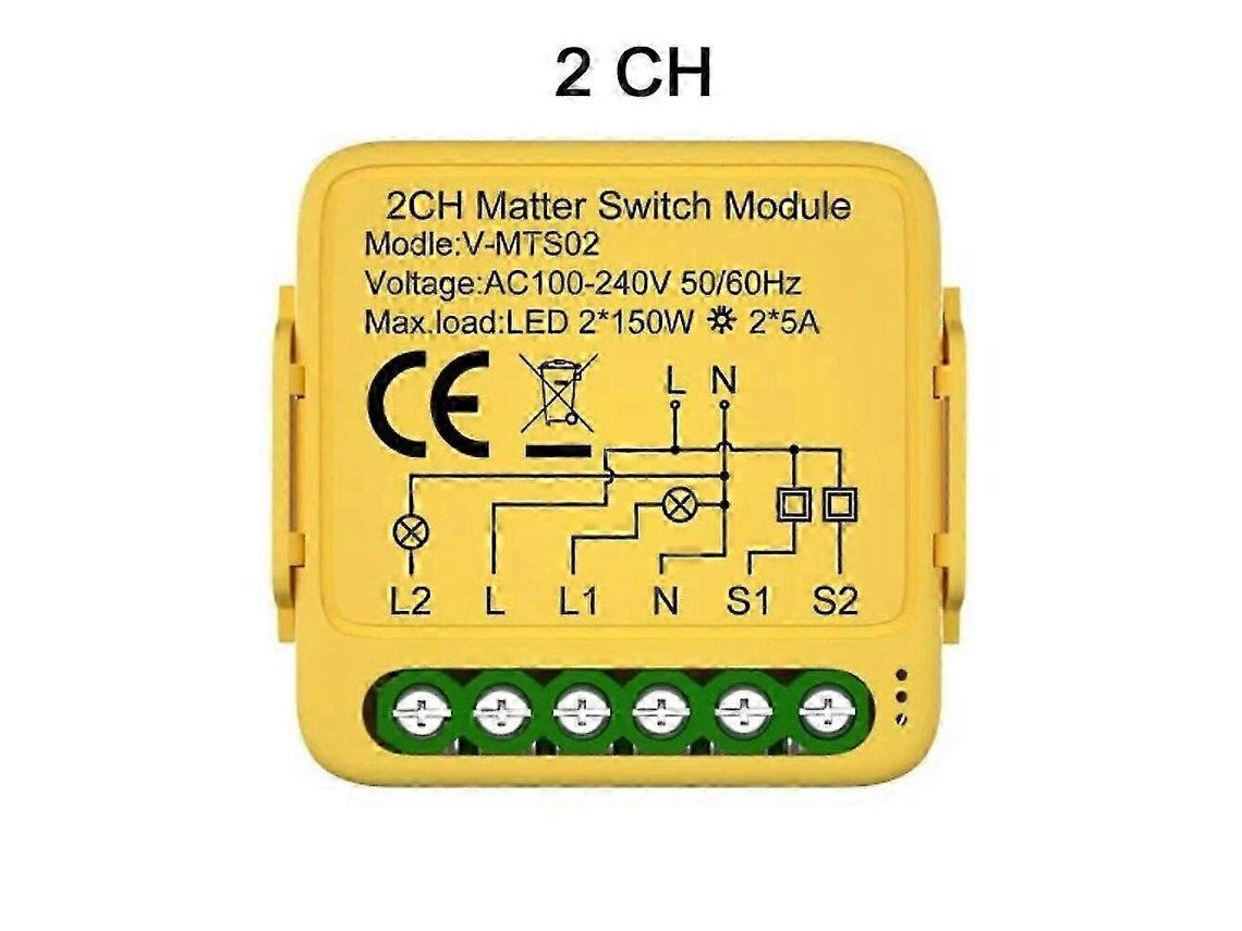 Interruptor Inteligente Wifi Matter 16a Compatível Com Homekit Alexa Google