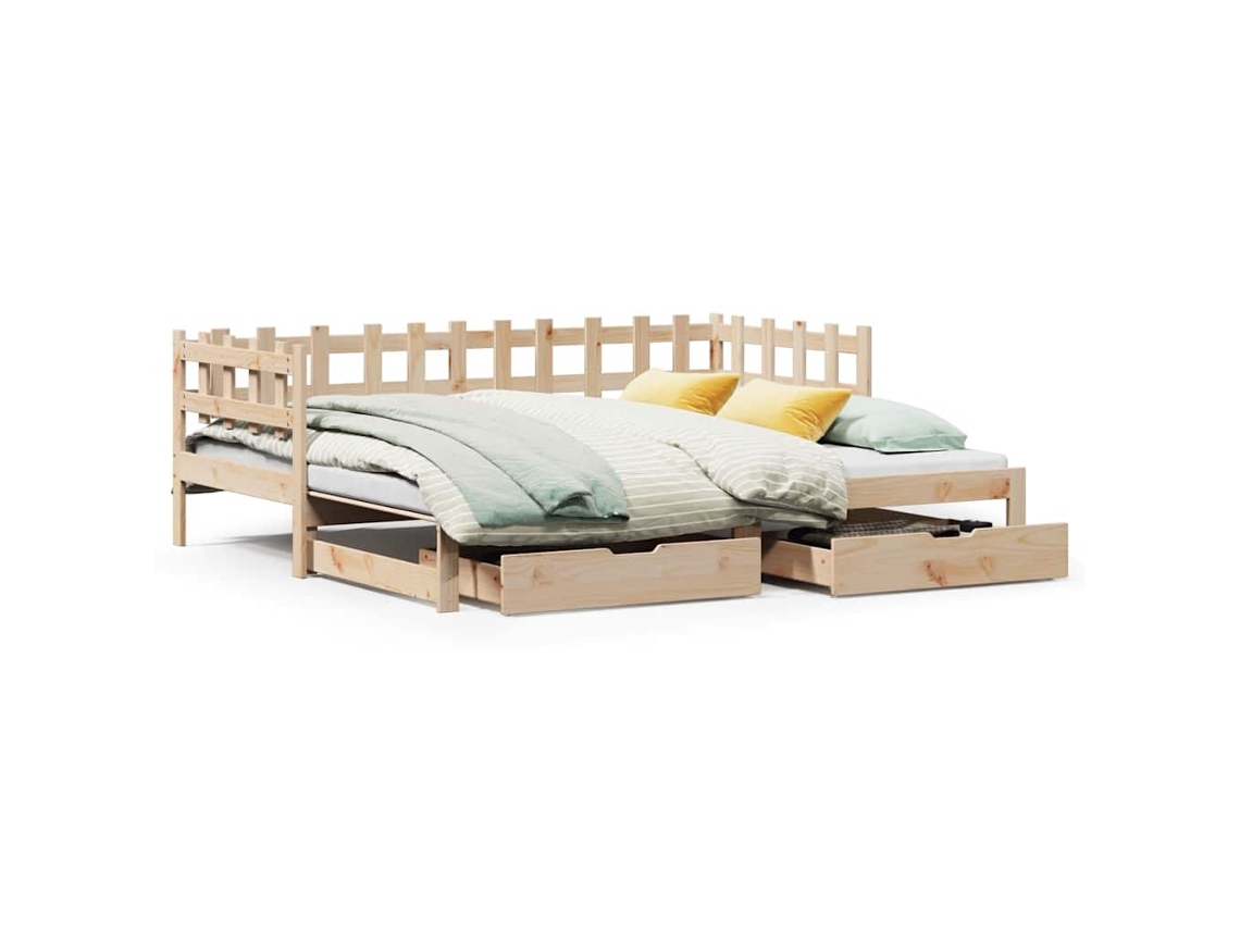Sofá cama com Gavetão e Gavetas Sem Colchão 80x200 Cm MAISON EXCLUSIVE