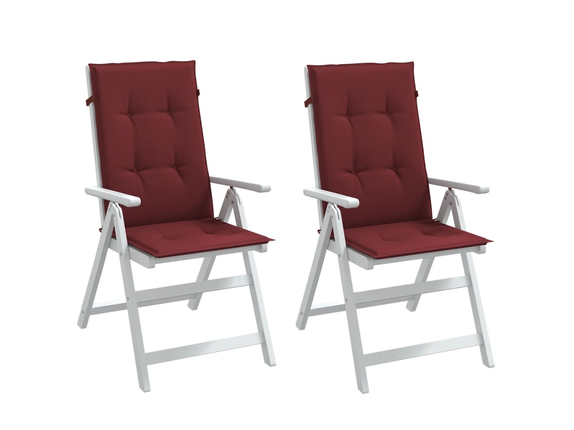 Vidaxl Almofadões Cadeiras Altas 2 Pcs 120x50x4 Cm Mesclado Tecido