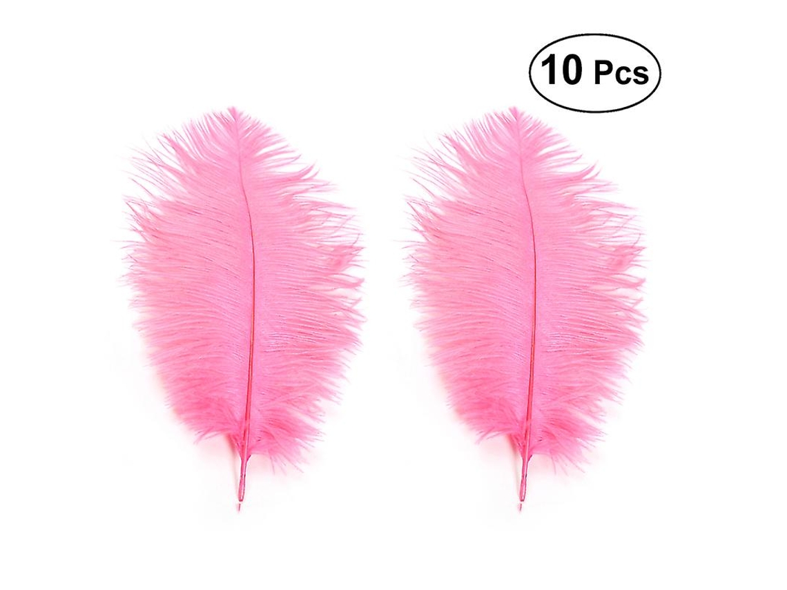 10Pcs Penas Artificiais de Avestruz ALLINLESS